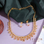 Multi-Colored Gold-Plated Stone Necklace Set – Evlath Jewels.