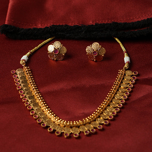 Premium-Quality Chettinadu Kasu Mala – Evlath Jewels.