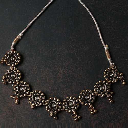 Copper-Colored Necklace Set - Evlath Jewelsㅤㅤㅤㅤㅤㅤㅤㅤㅤㅤㅤㅤㅤㅤㅤㅤㅤㅤㅤㅤ