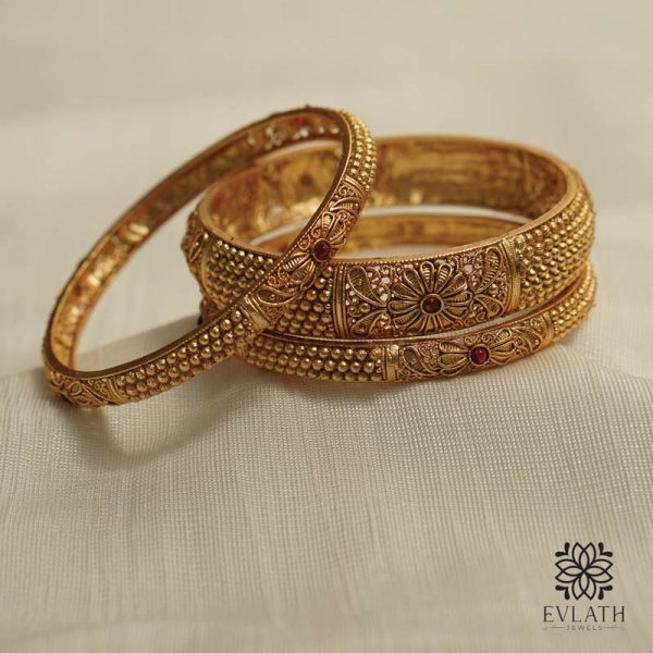 Traditional Antique Bangles - Evlath Jewels