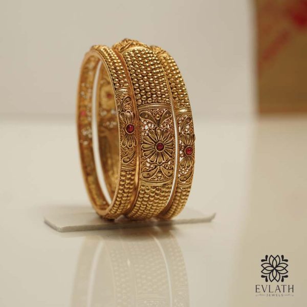 Traditional Antique Bangles - Evlath Jewels